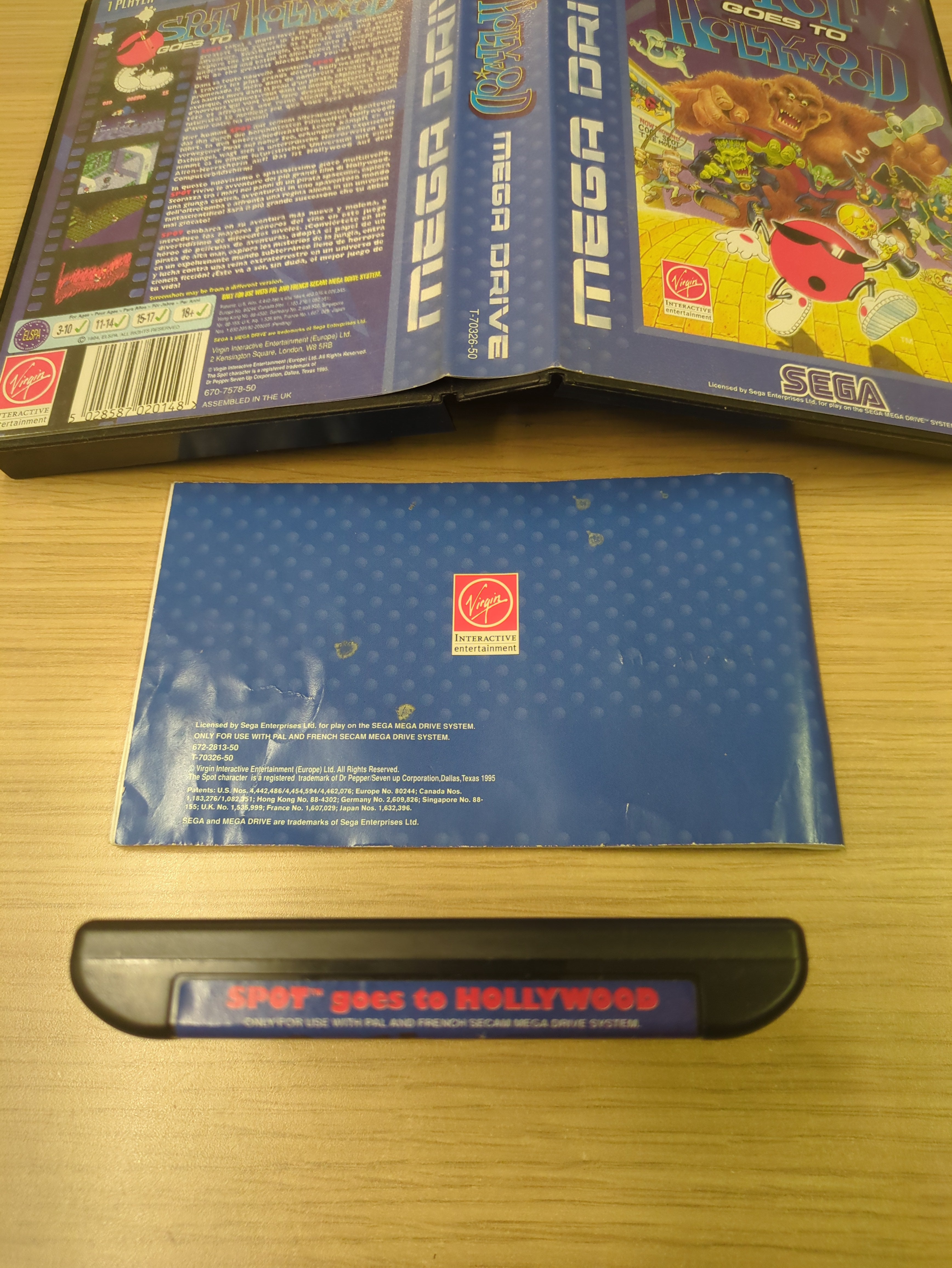 Spot Goes to Hollywood Sega Mega Drive game