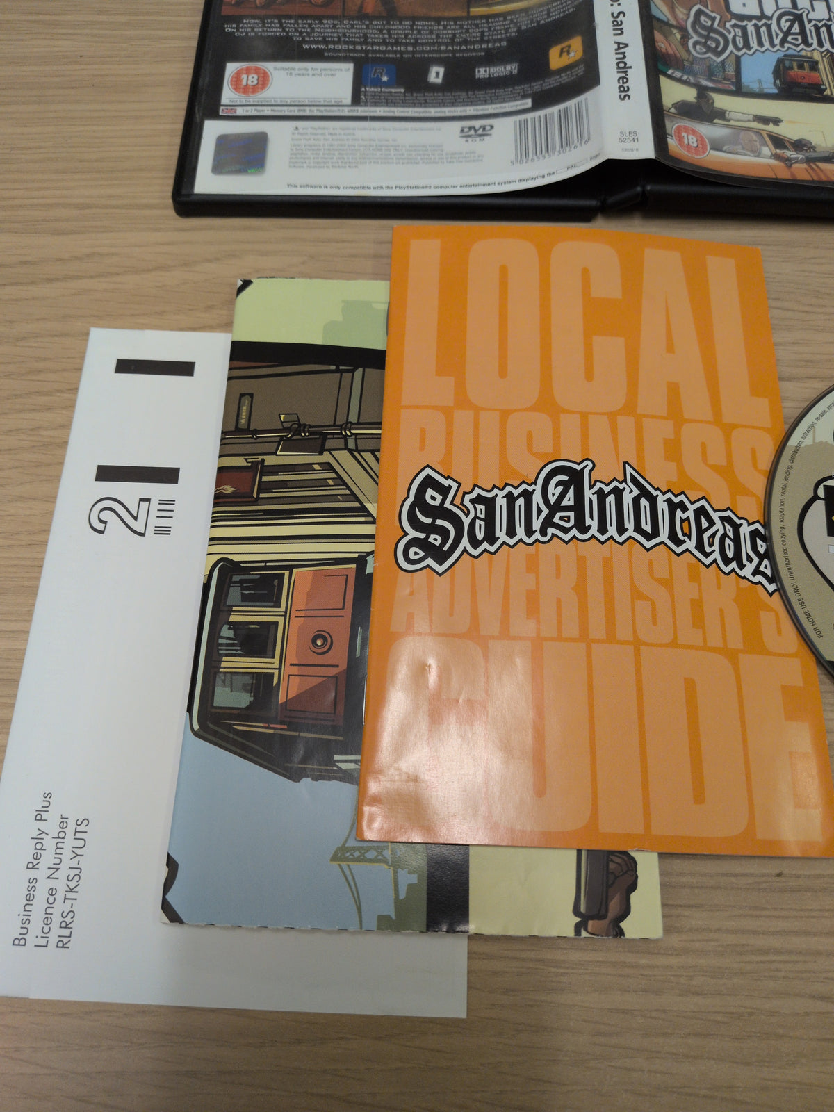 Grand Theft Auto: San Andreas Sony PS2 game