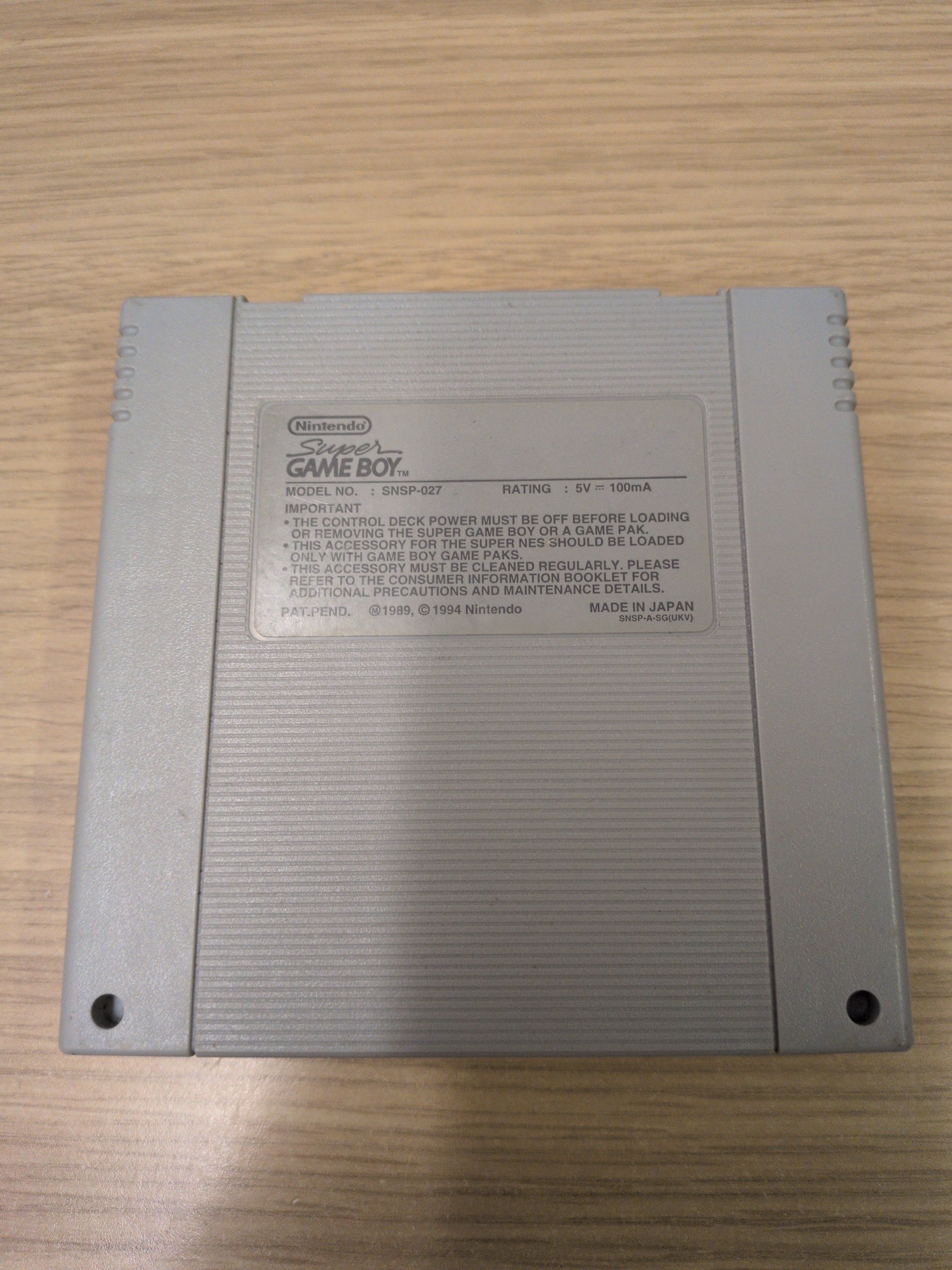 Super Game Boy Super Nintendo SNES