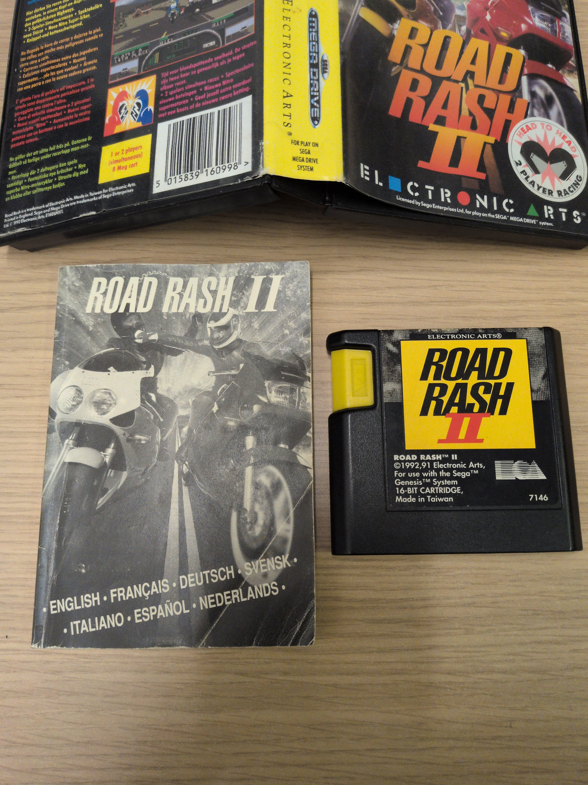 Road Rash II Sega Mega Drive game