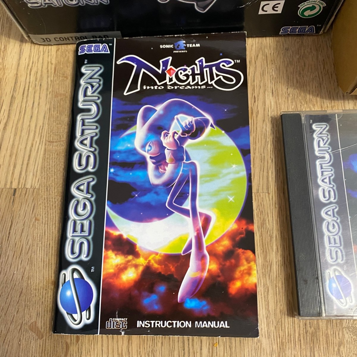 3d control pad boxed nights into dreams Sega saturn game complete