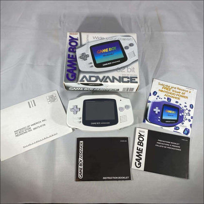 Buy Arctic white Nintendo Game boy Advance boxed console -@ 8BitBeyond