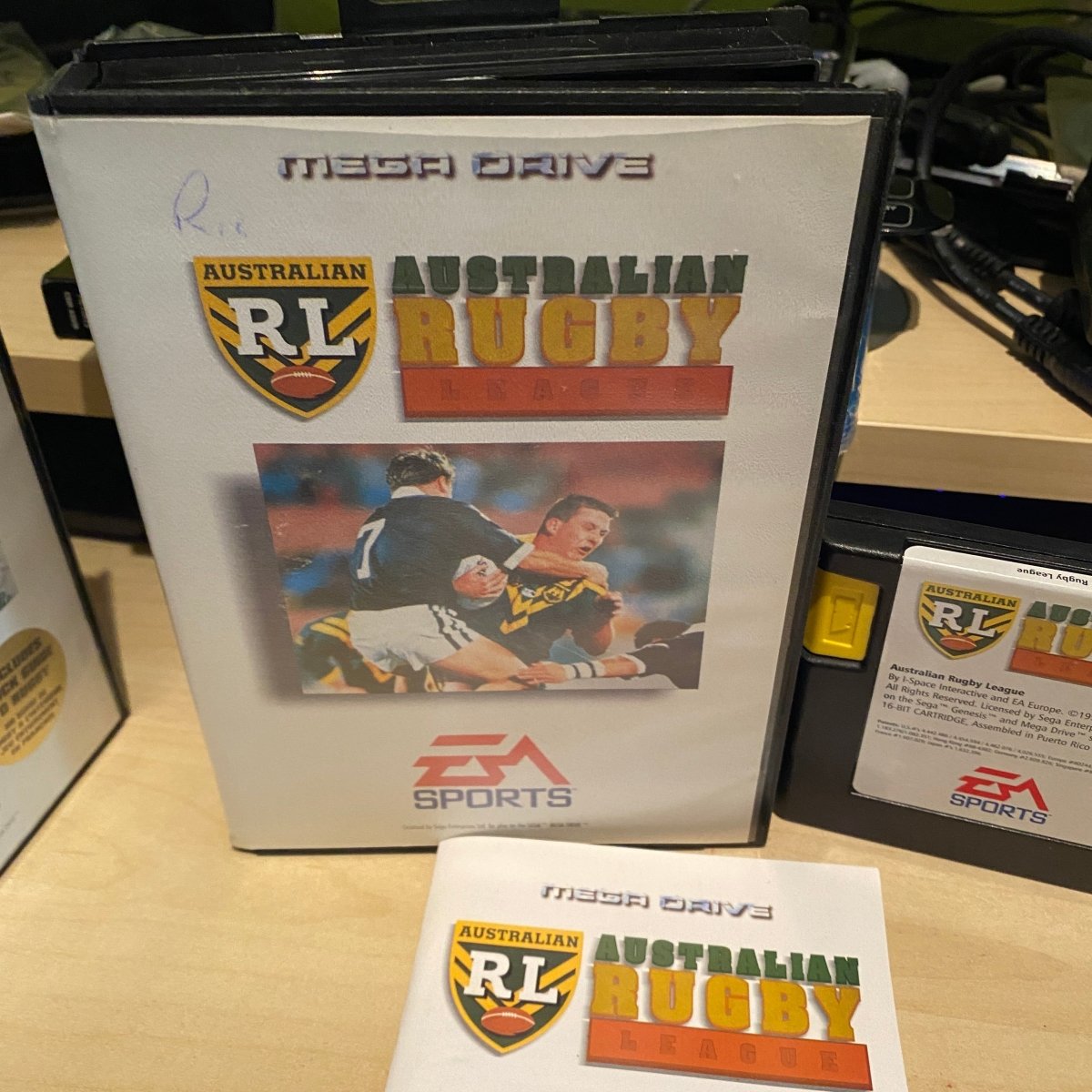 Buy Australian Rugby League Sega megadrive game complete -@ 8BitBeyond