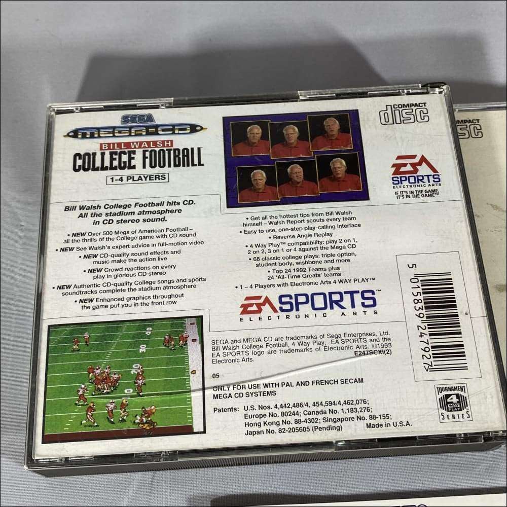 Buy Bill Walsh college football Sega mega cd -@ 8BitBeyond