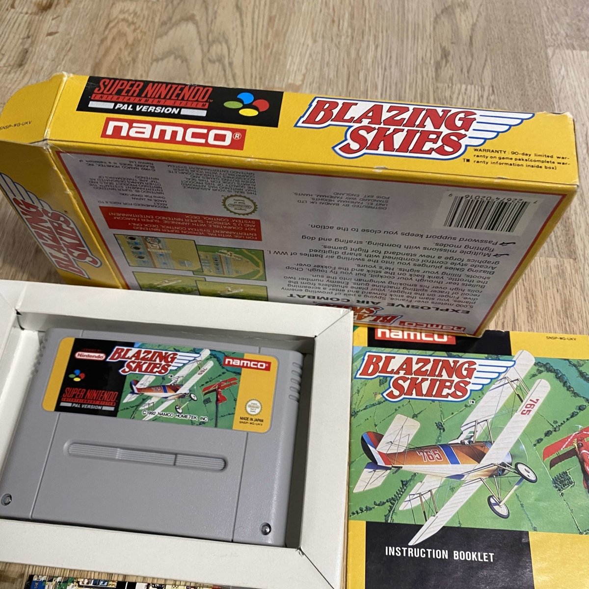 Buy Blazing skies Snes game -@ 8BitBeyond