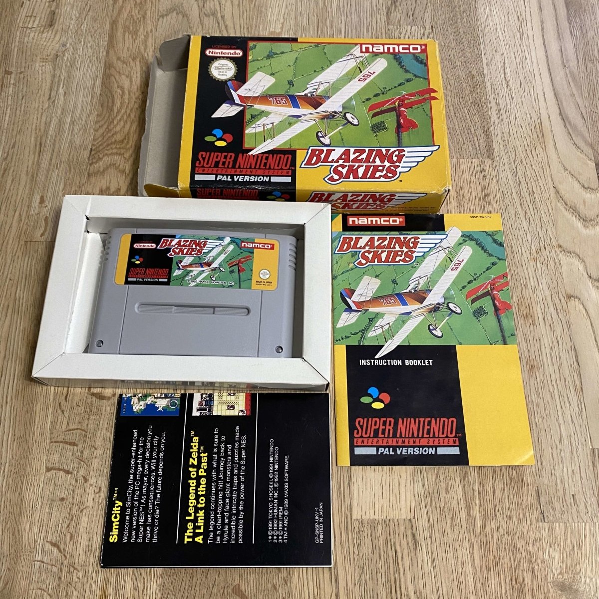 Buy Blazing skies Snes game -@ 8BitBeyond