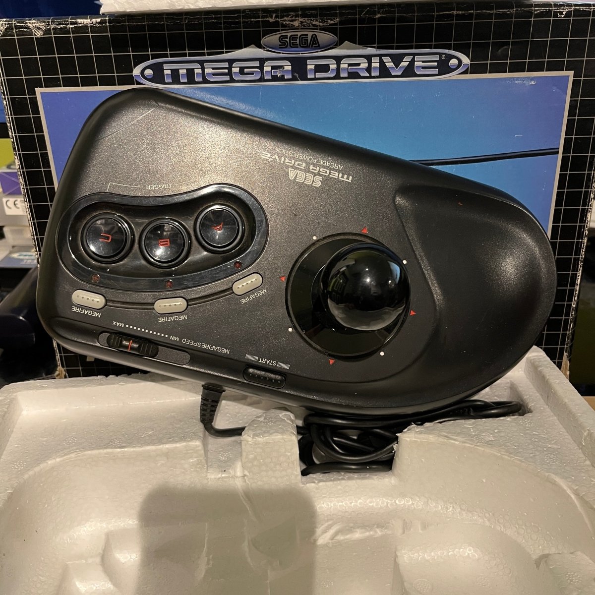 Buy Boxed megadrive arcade power stick -@ 8BitBeyond