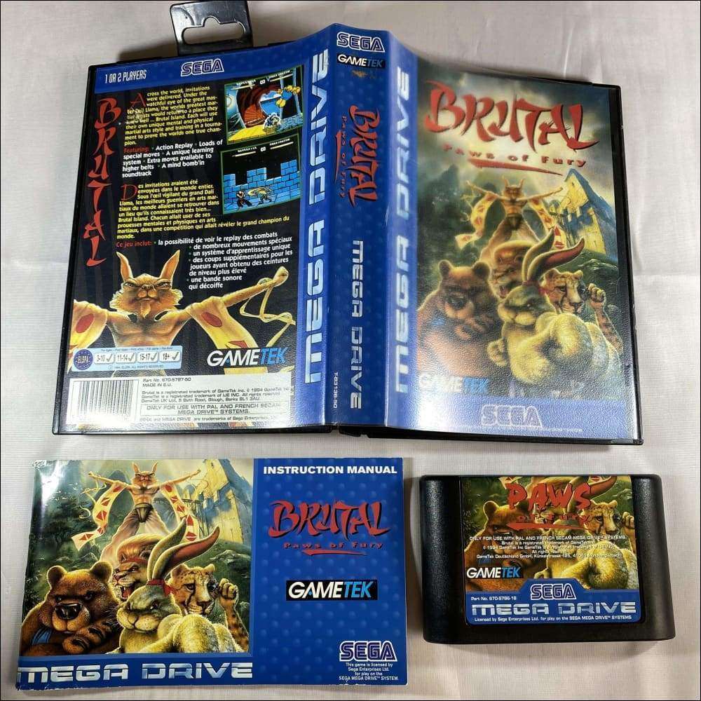 Buy Brutal paws of fury Sega megadrive game complete -@ 8BitBeyond