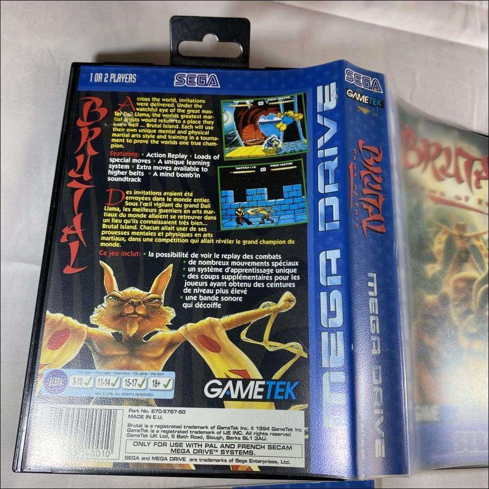 Buy Brutal paws of fury Sega megadrive game complete -@ 8BitBeyond