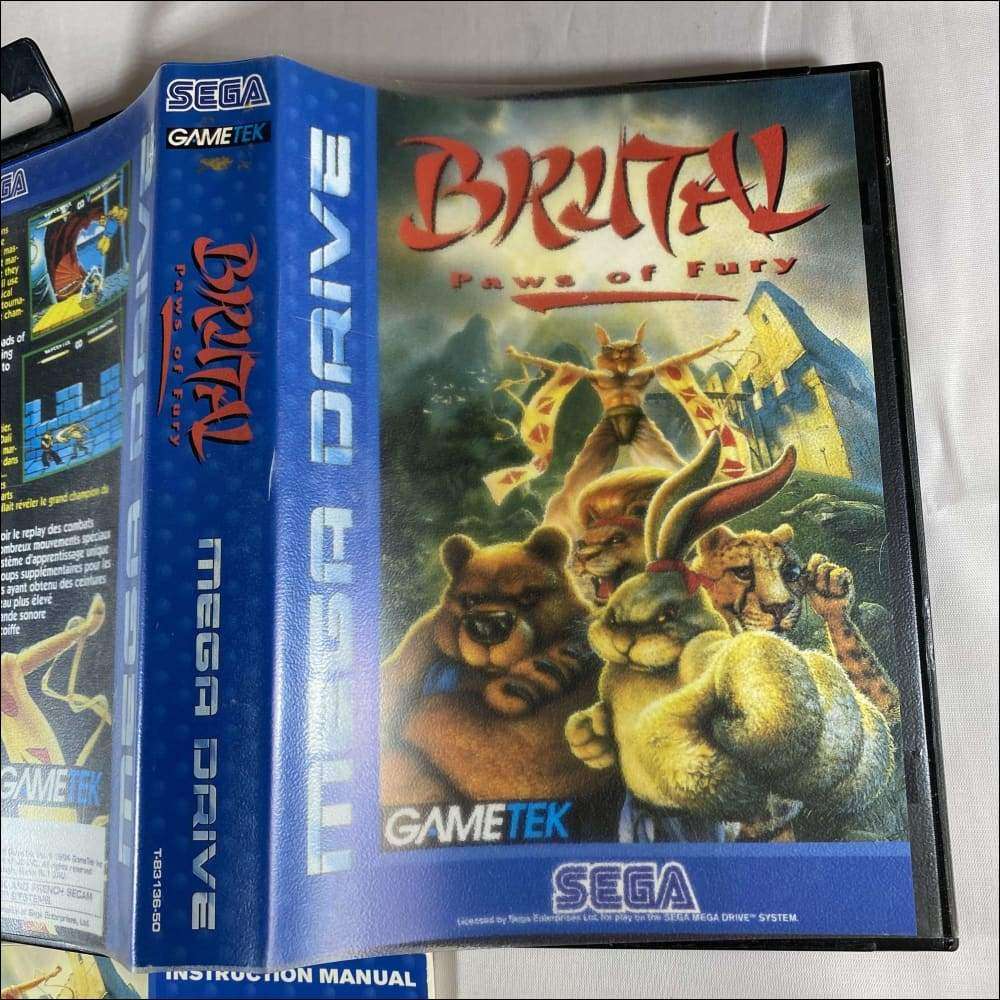 Buy Brutal paws of fury Sega megadrive game complete -@ 8BitBeyond