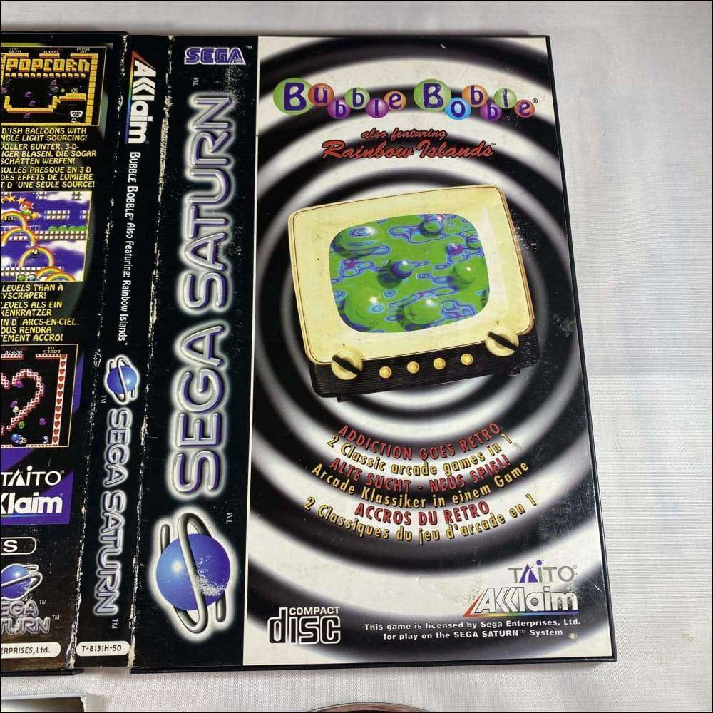 Buy Bubble bobble featuring rainbow island Sega saturn game complete -@ 8BitBeyond