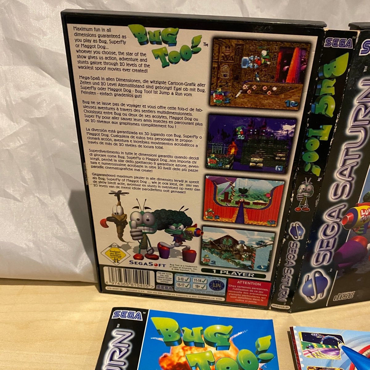 Buy Bug Too Sega saturn game complete -@ 8BitBeyond