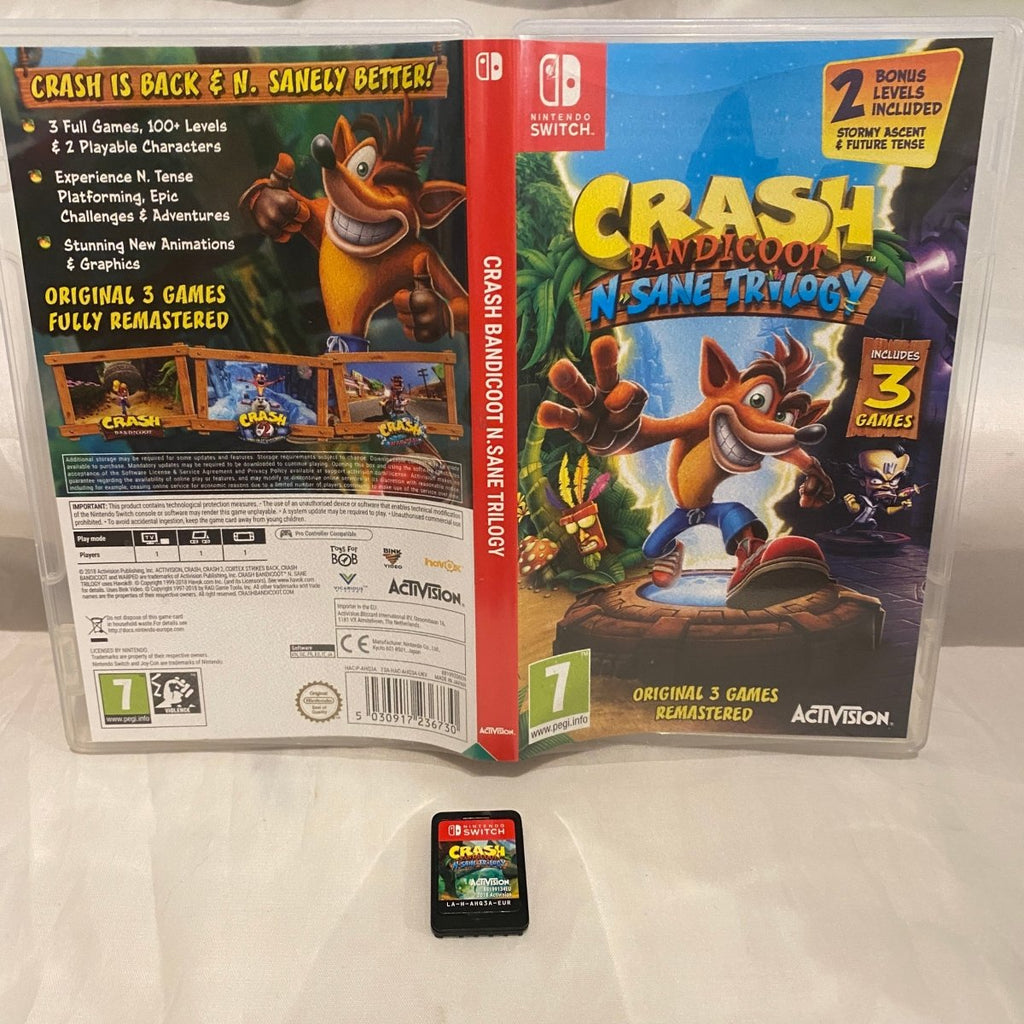 Crash bandicoot n sane trilogy Nintendo switch game – retro game