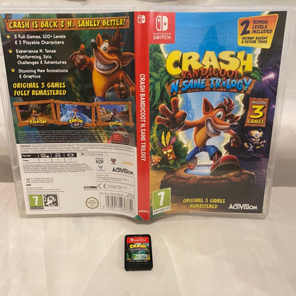 Buy Crash bandicoot n sane trilogy Nintendo switch game -@ 8BitBeyond