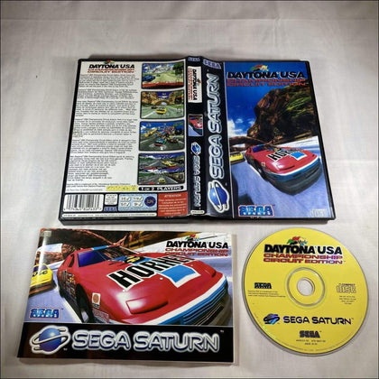 Buy Daytona USA championship circuit edition Sega saturn game complete -@ 8BitBeyond