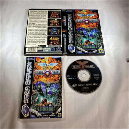 Buy Digital pinball Sega saturn game complete -@ 8BitBeyond