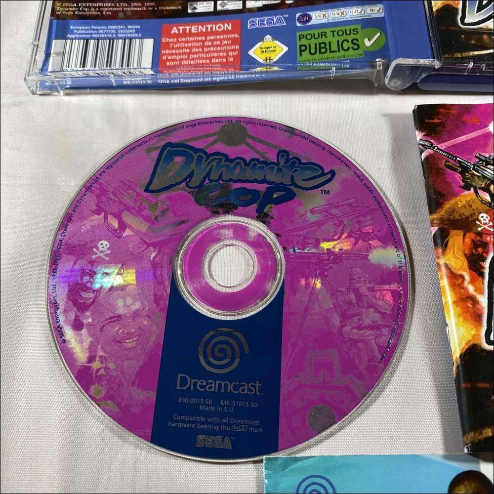 Buy Dynamite Cops Sega Dreamcast game complete -@ 8BitBeyond
