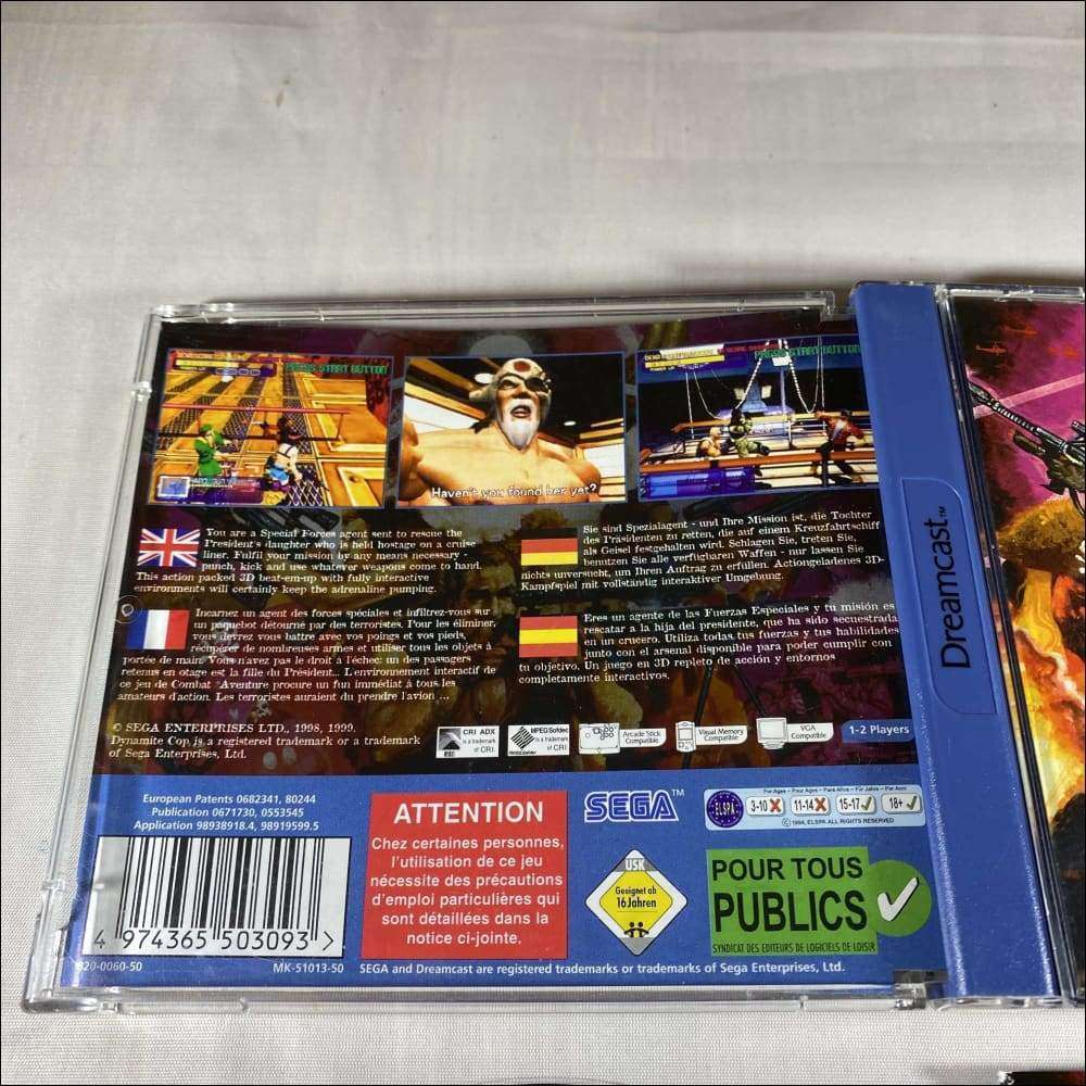 Buy Dynamite Cops Sega Dreamcast game complete -@ 8BitBeyond