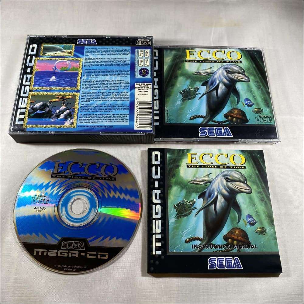 Buy Ecco Tides of time Sega mega cd game complete -@ 8BitBeyond