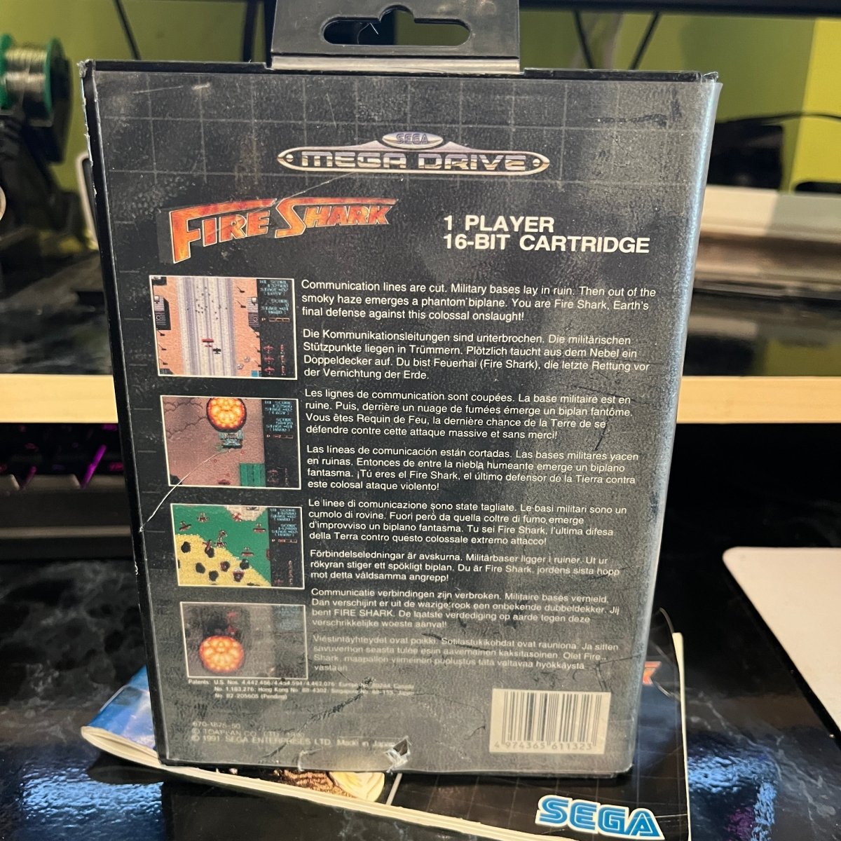 Buy Fire Shark Sega mega drive game -@ 8BitBeyond