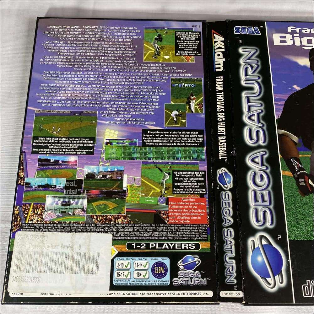Buy Frank Thomas big hurt baseball Sega saturn game complete -@ 8BitBeyond
