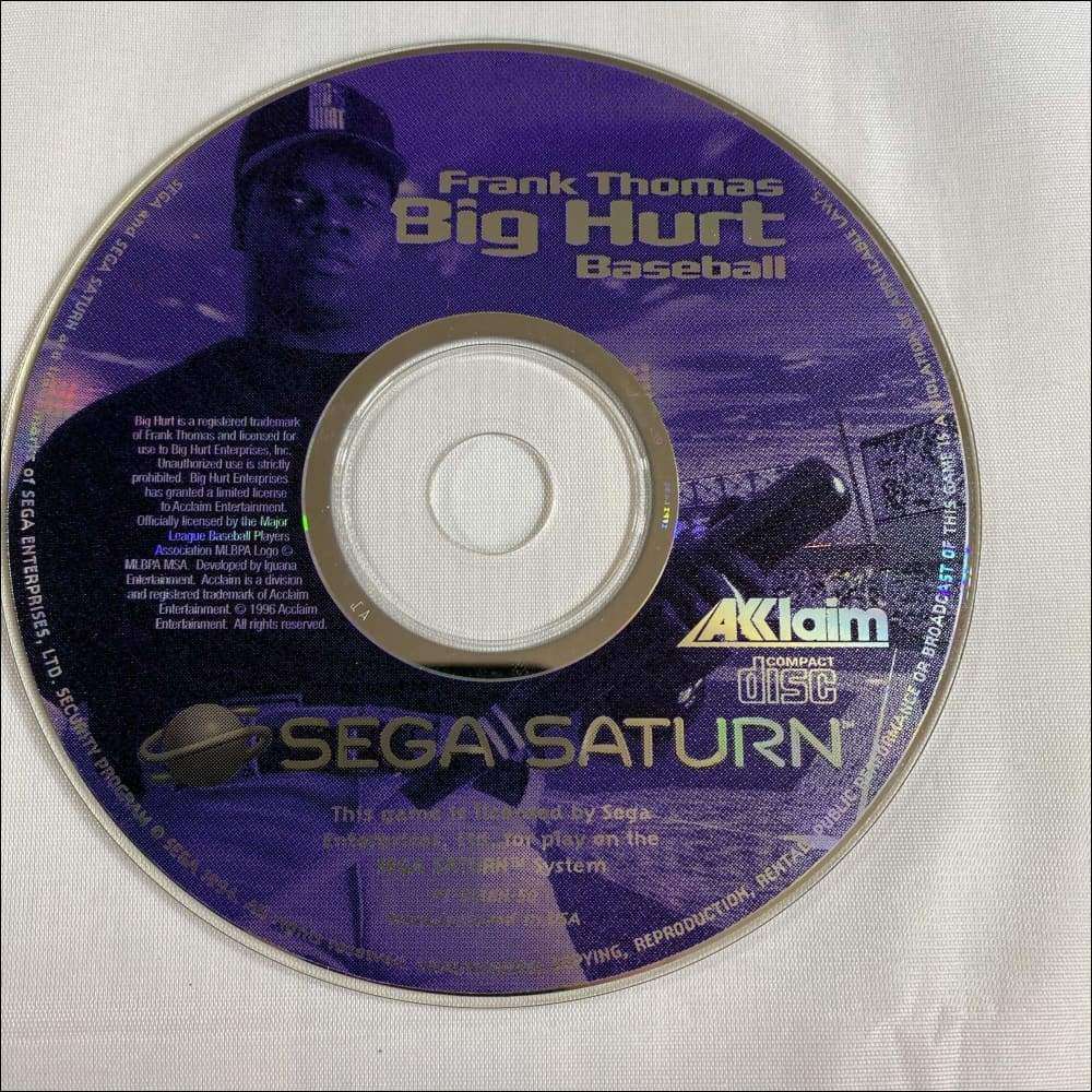 Buy Frank Thomas big hurt baseball Sega saturn game complete -@ 8BitBeyond