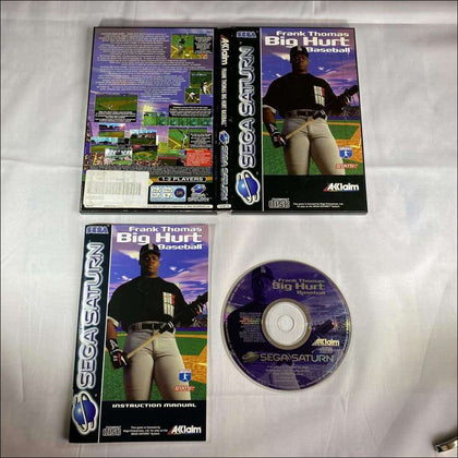 Buy Frank Thomas big hurt baseball Sega saturn game complete -@ 8BitBeyond