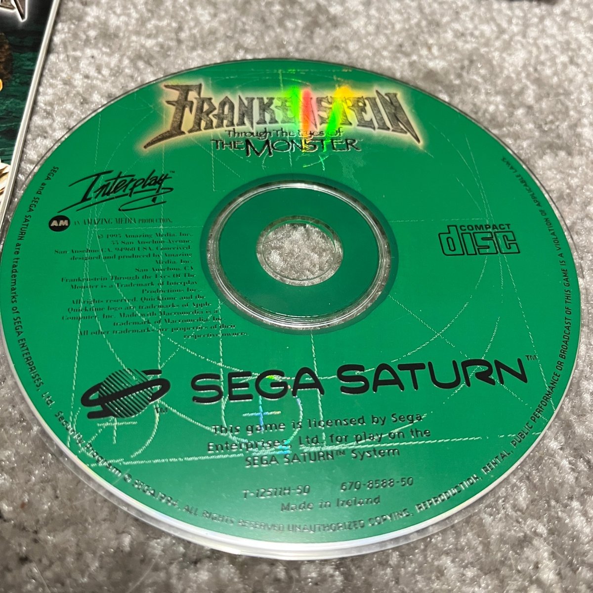 Buy Frankenstein: Through The Eyes Of The Monster Sega saturn game -@ 8BitBeyond