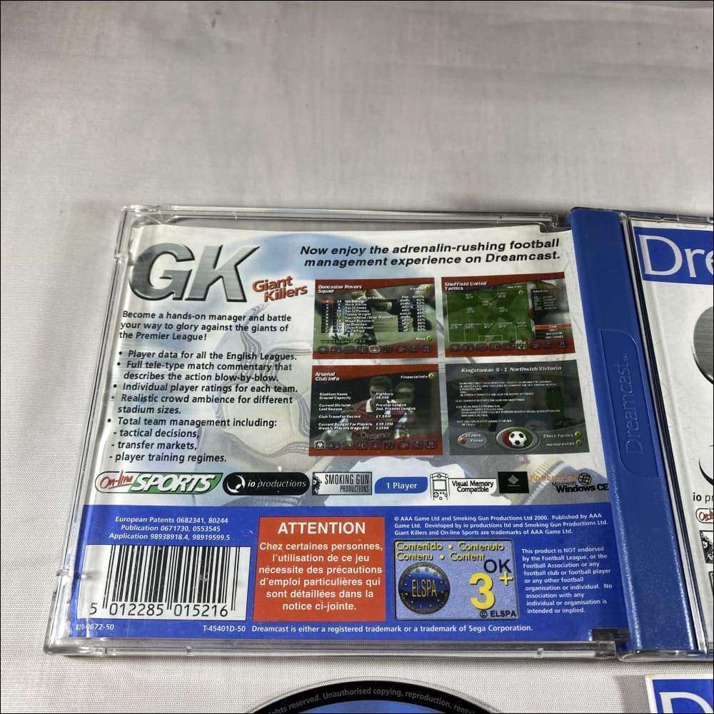 Buy Giant killers Sega Dreamcast game complete -@ 8BitBeyond