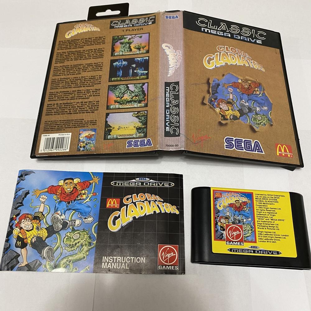Buy Global Gladiators brown box classic -@ 8BitBeyond