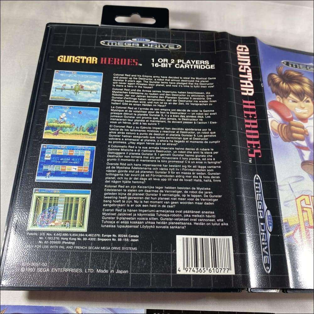 Buy Gunstar Heroes Sega megadrive game complete -@ 8BitBeyond
