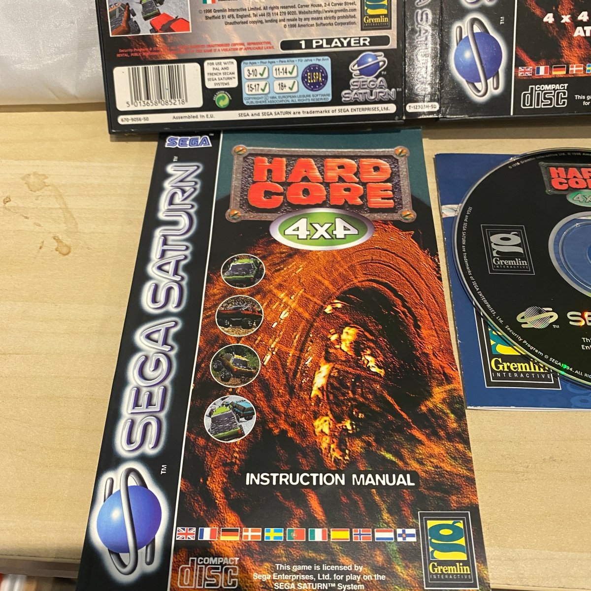 Buy Hardcore 4x4 Sega saturn game complete -@ 8BitBeyond