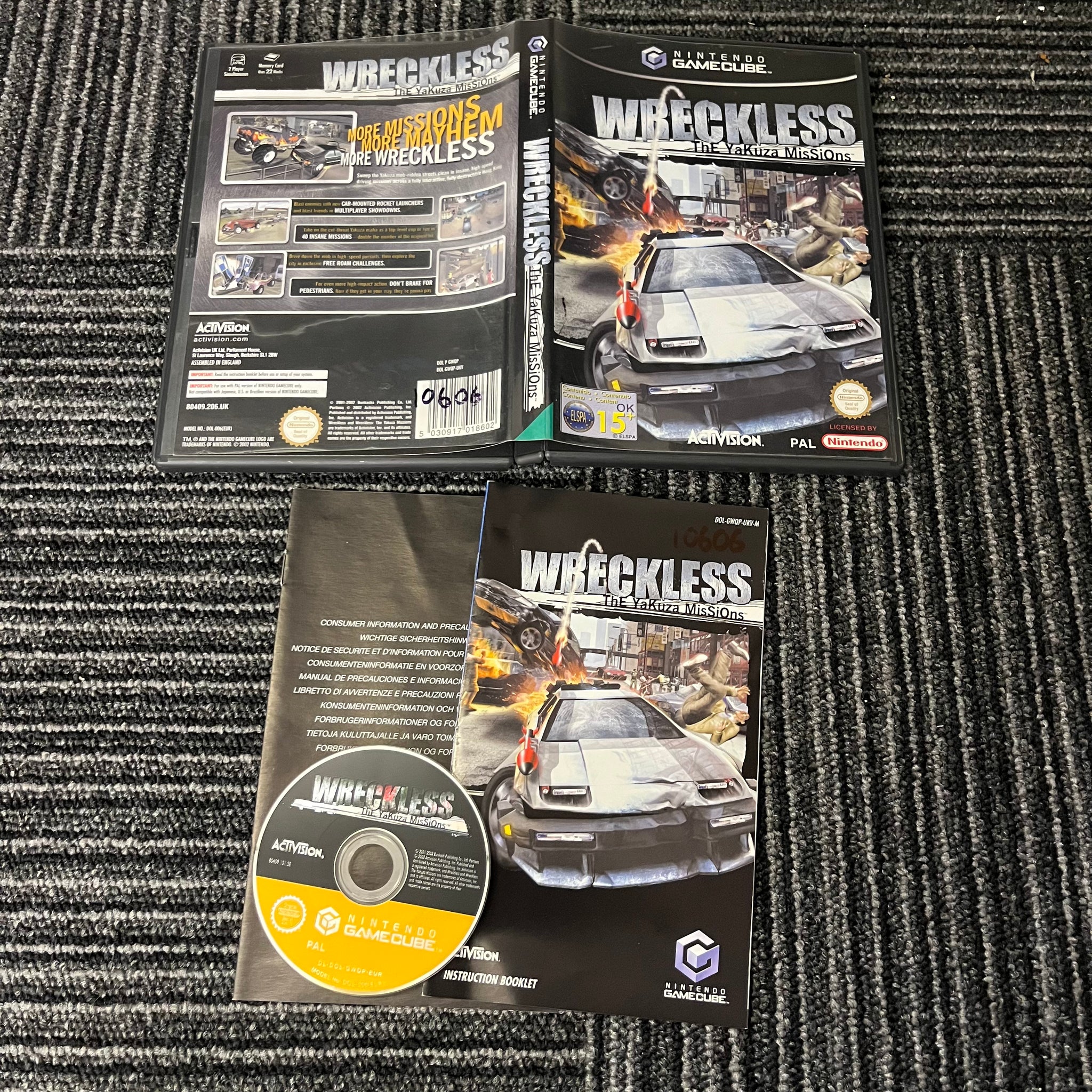 Wreckless: The Yakuza Missions nintendo GameCube complete