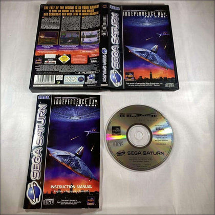 Buy Independence Day Sega saturn game complete -@ 8BitBeyond