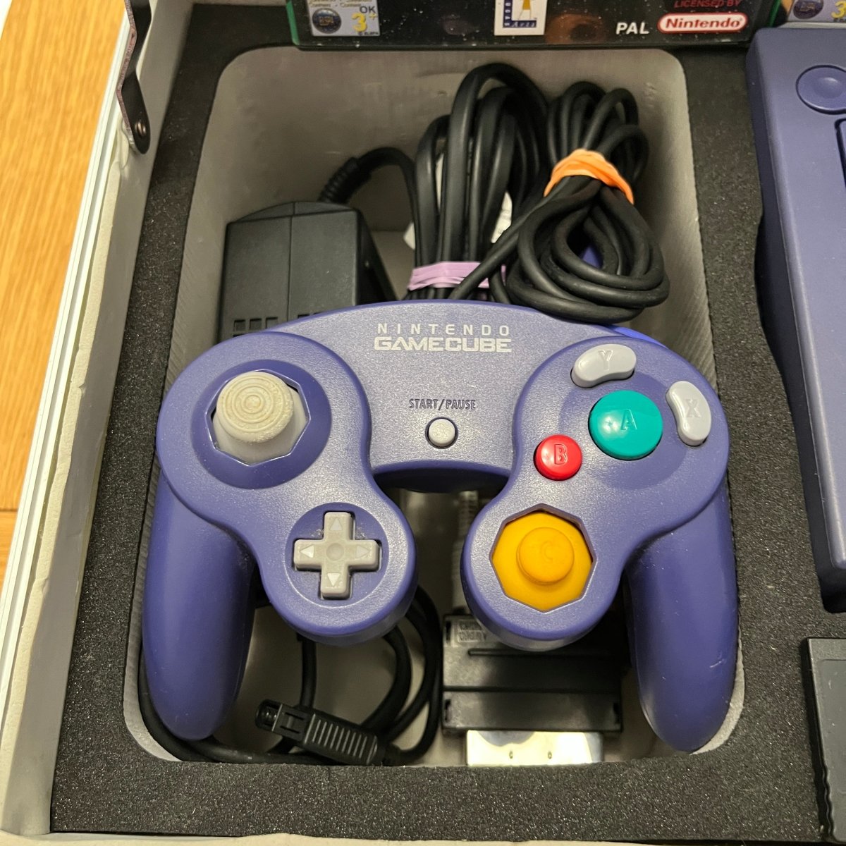 Nintendo GameCube Indigo Mario Console Bundle For Sale