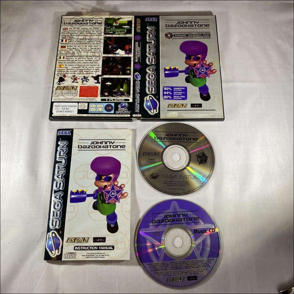 Buy Johnny bazookatone Sega saturn game complete -@ 8BitBeyond