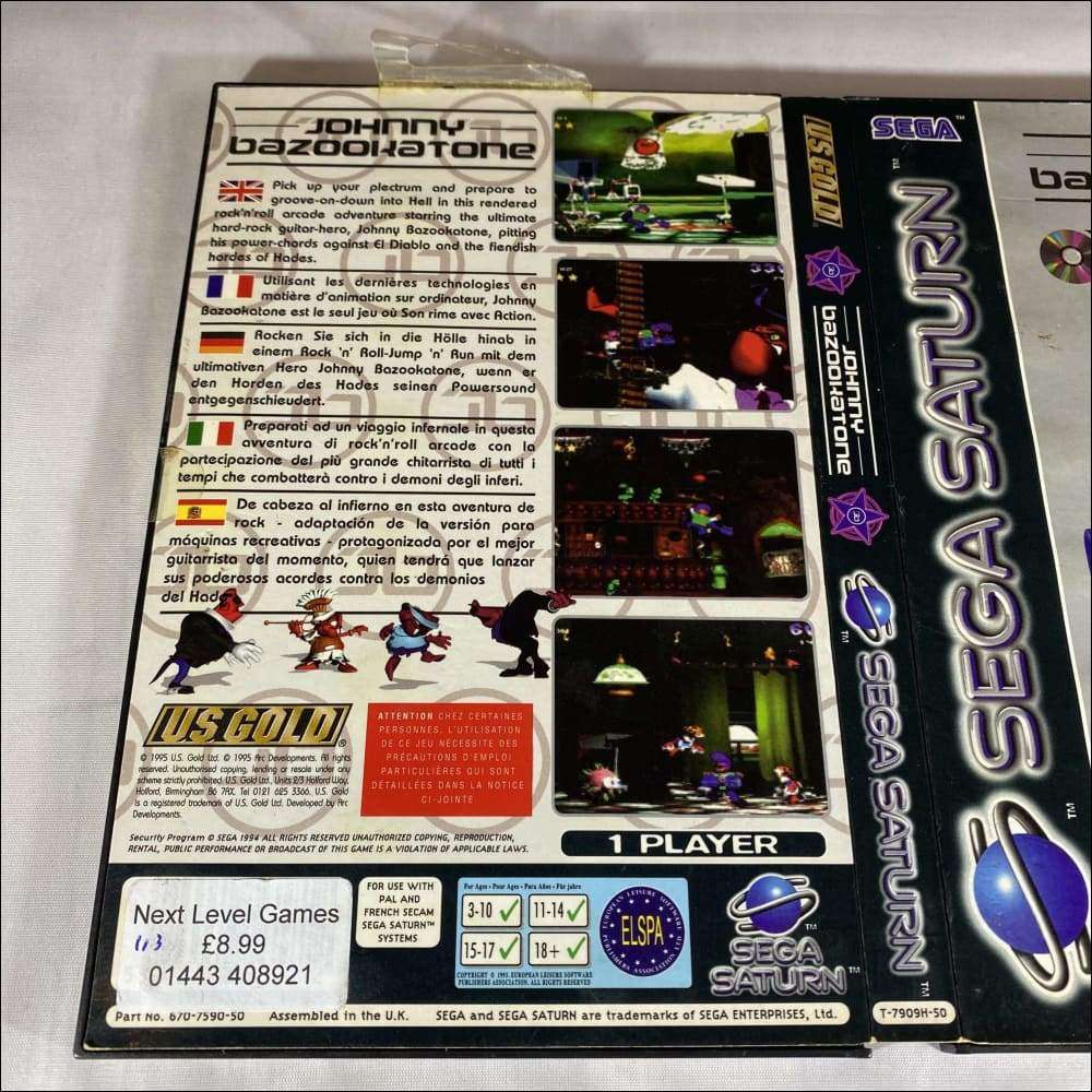 Buy Johnny bazookatone Sega saturn game complete -@ 8BitBeyond