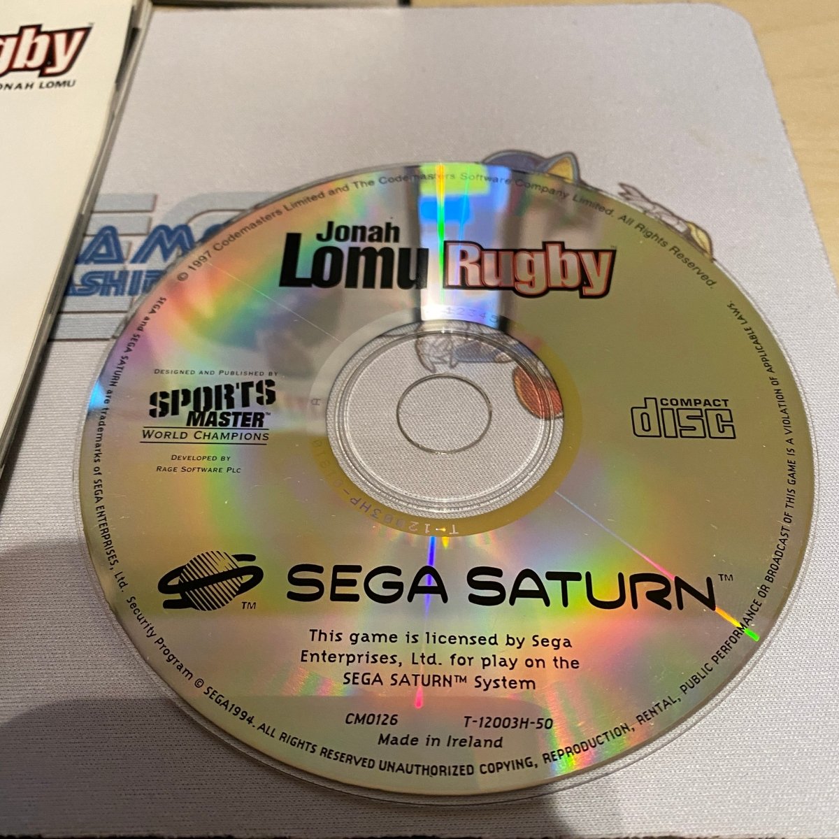 Buy Jonah Lomu Rugby Sega saturn -@ 8BitBeyond