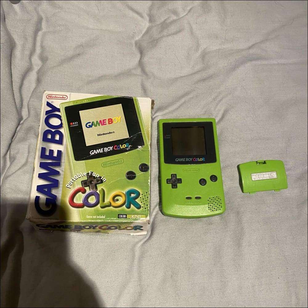 Buy Kiwi green game boy color boxed -@ 8BitBeyond