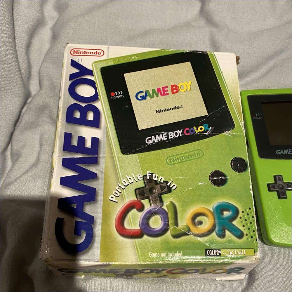 Buy Kiwi green game boy color boxed -@ 8BitBeyond
