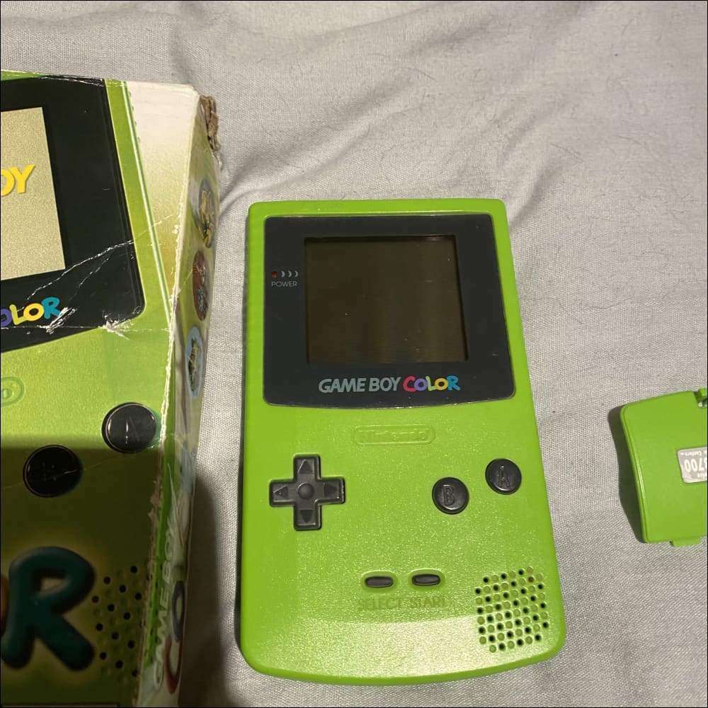 Buy Kiwi green game boy color boxed -@ 8BitBeyond