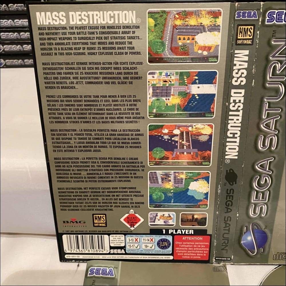 Buy Mass Destruction Sega saturn game complete -@ 8BitBeyond