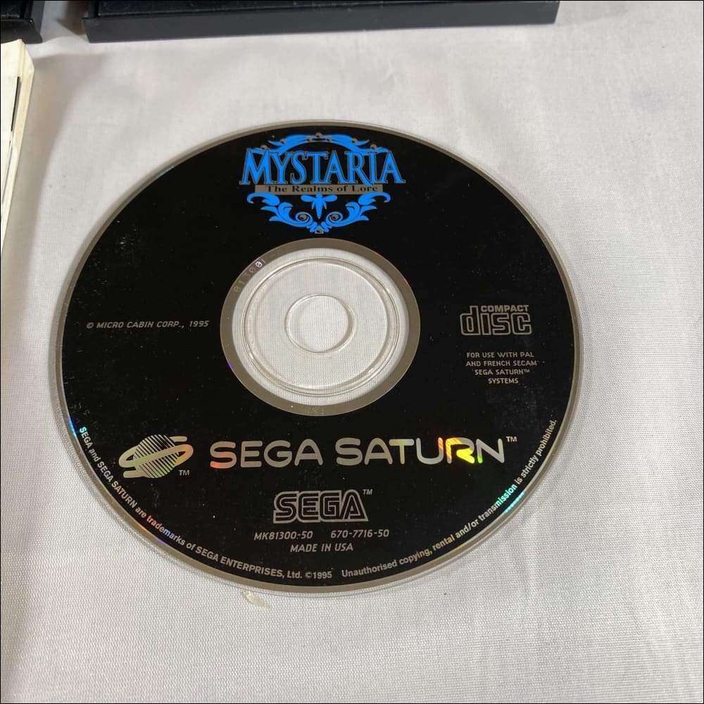 Buy Mystaria Sega saturn game complete -@ 8BitBeyond