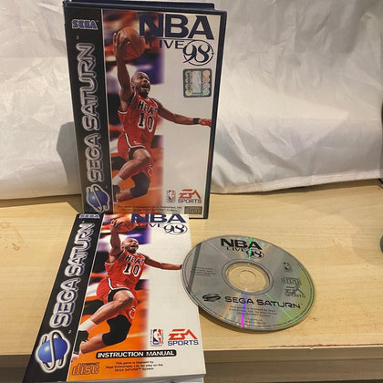 Buy NBA Live 98 Sega saturn game complete -@ 8BitBeyond