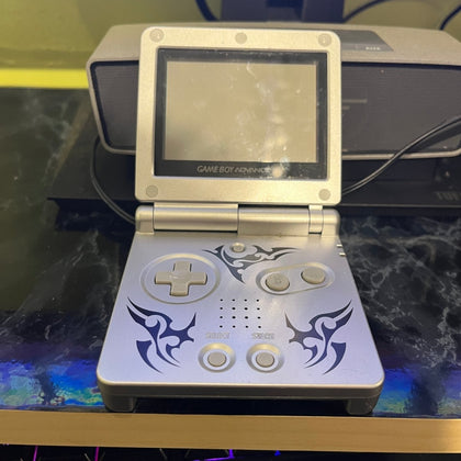 Buy Nintendo game boy advance sp Tribal silver -@ 8BitBeyond
