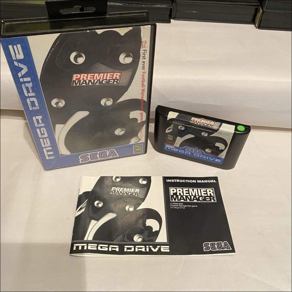 Buy Premier Manager Sega megadrive game complete -@ 8BitBeyond