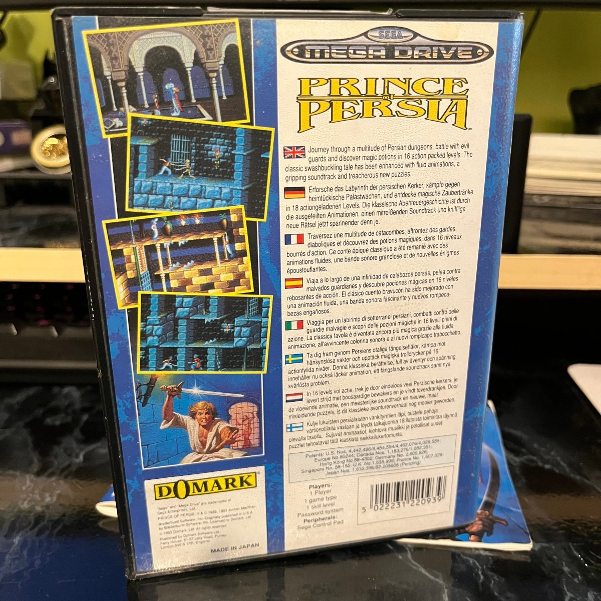 Notice du Jeu Sega Game Gear Prince of Persia Notice du Jeu Sega Game Gear Prince of Persia
