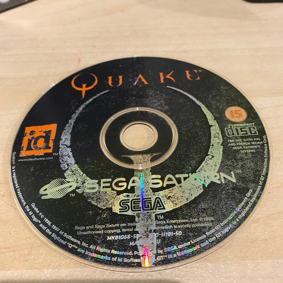 Quake Sega saturn game complete – retro game store uk