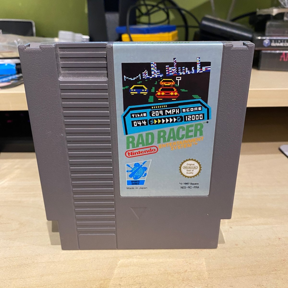 Buy Rad racer Nes game cart only -@ 8BitBeyond