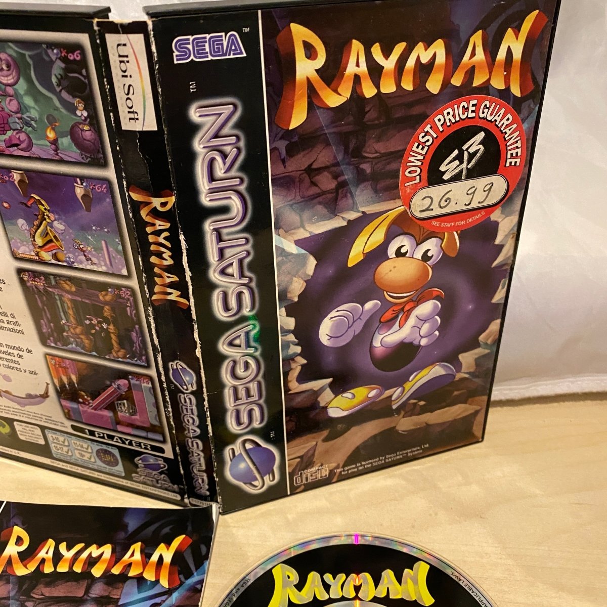 Rayman Sega saturn game complete 8BitBeyond – retro game